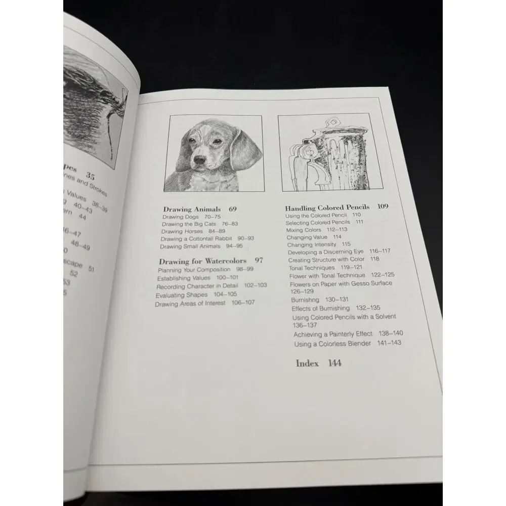 Vintage 1984 Pencil Drawing Techniques by David Lewis Instruction Book